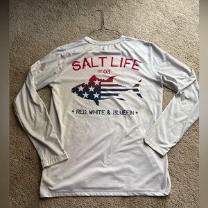 Salt Life White Long Sleeve Shirt